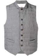 Eleventy Padded Fitted Gilet - Grey