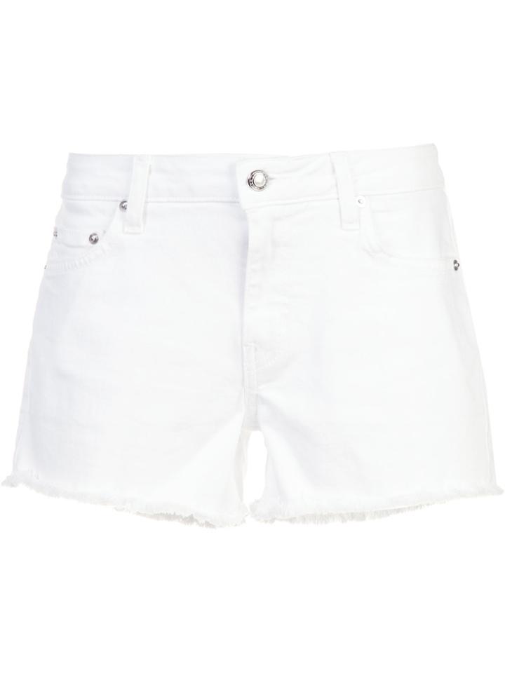 Derek Lam 10 Crosby Mid-rise Slim Girlfriend Denim Short Shorts -
