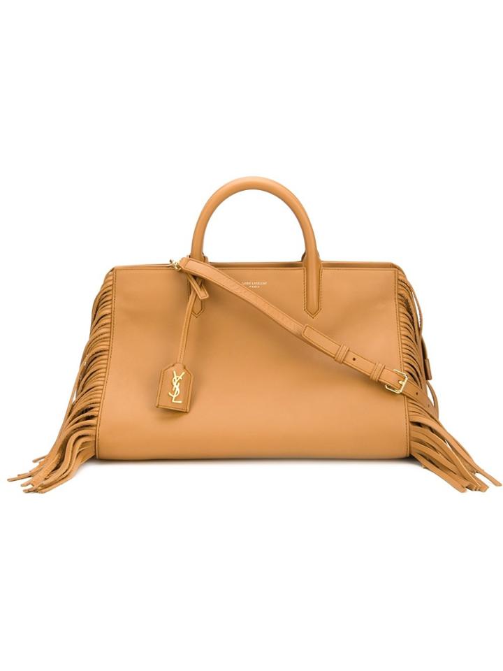 Saint Laurent Small 'rive Gauche' Tote - Brown