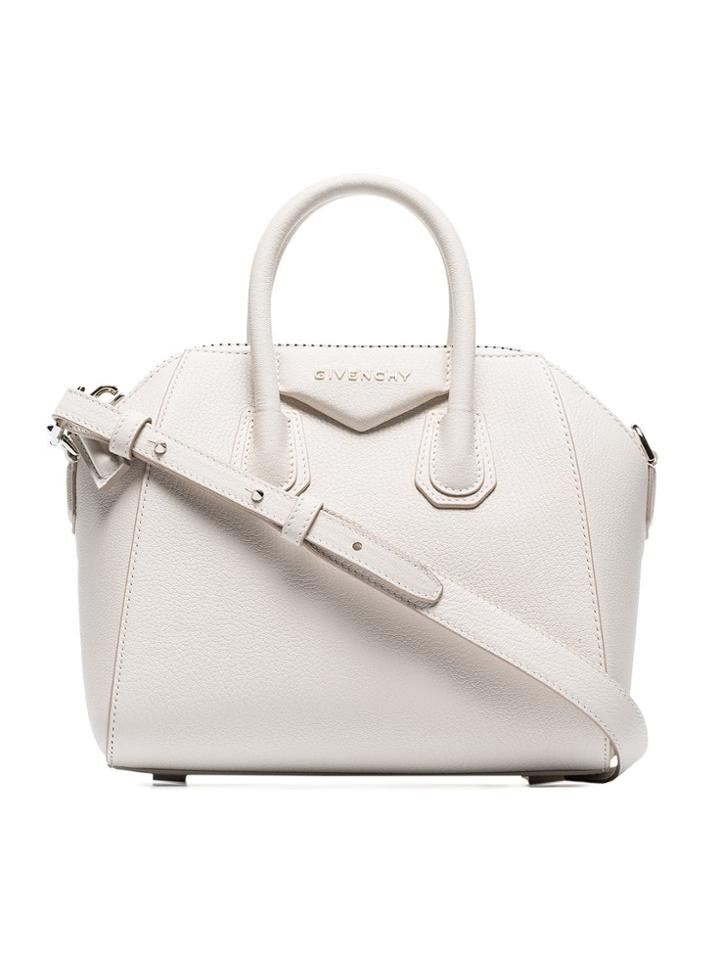 Givenchy White Antigona Mini Leather Shoulder Bag