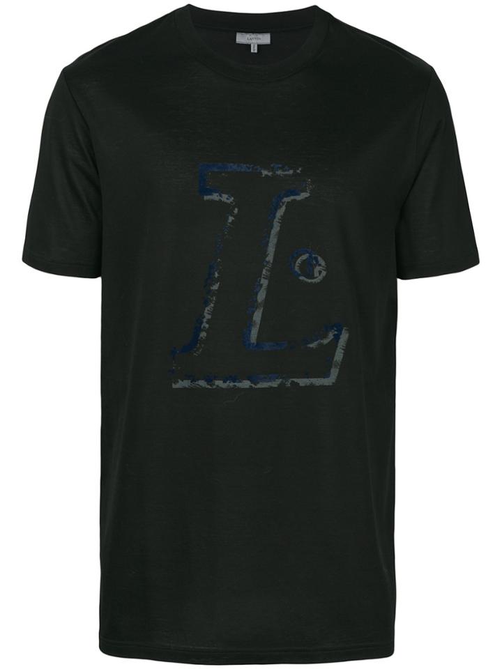 Lanvin L Print T-shirt - Black