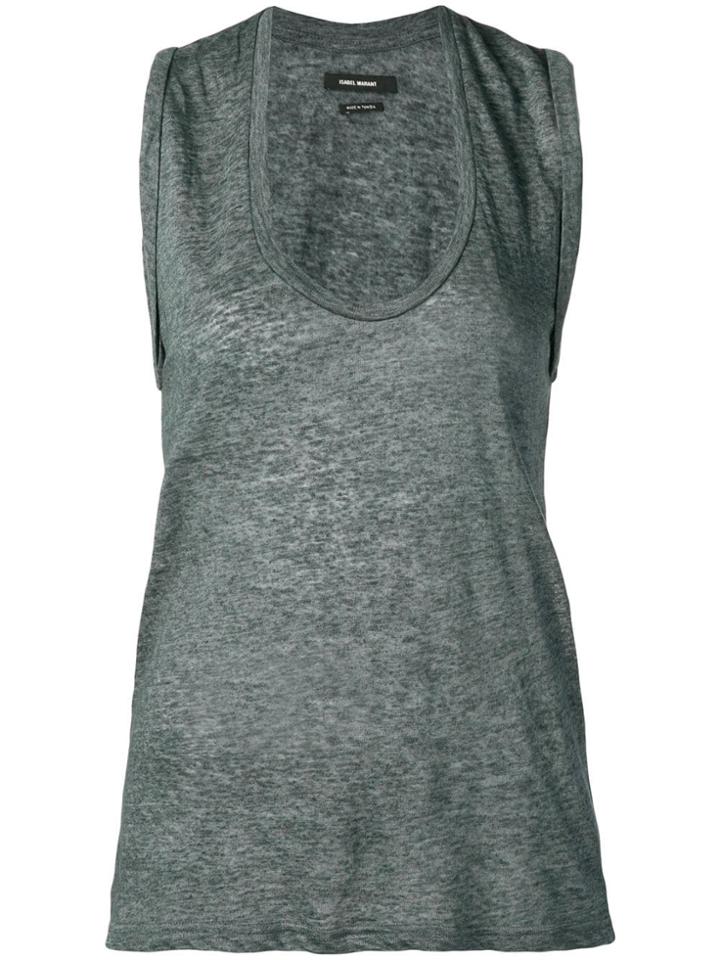 Isabel Marant U-neck Tank Top - Grey