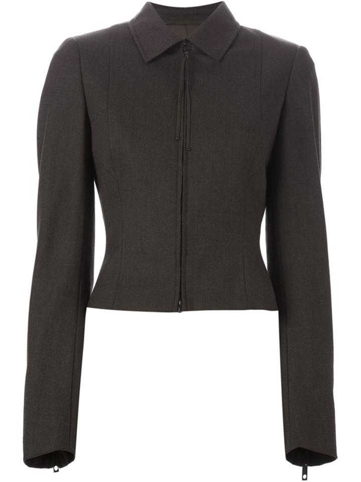 Escada Vintage Zip Front Jacket - Brown