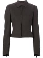 Escada Vintage Zip Front Jacket - Brown