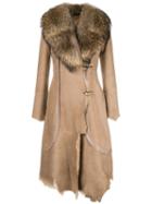 Desa 1972 Asymmetric Midi Coat - Neutrals