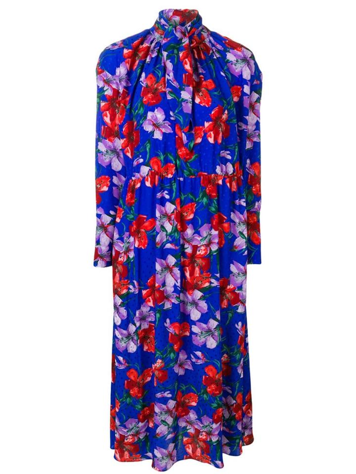 Magda Butrym Floral Day Dress - Blue