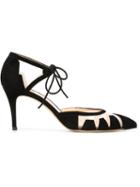 Bionda Castana Alexa Pumps, Women's, Size: 39.5, Black, Calf Leather/suede/nylon