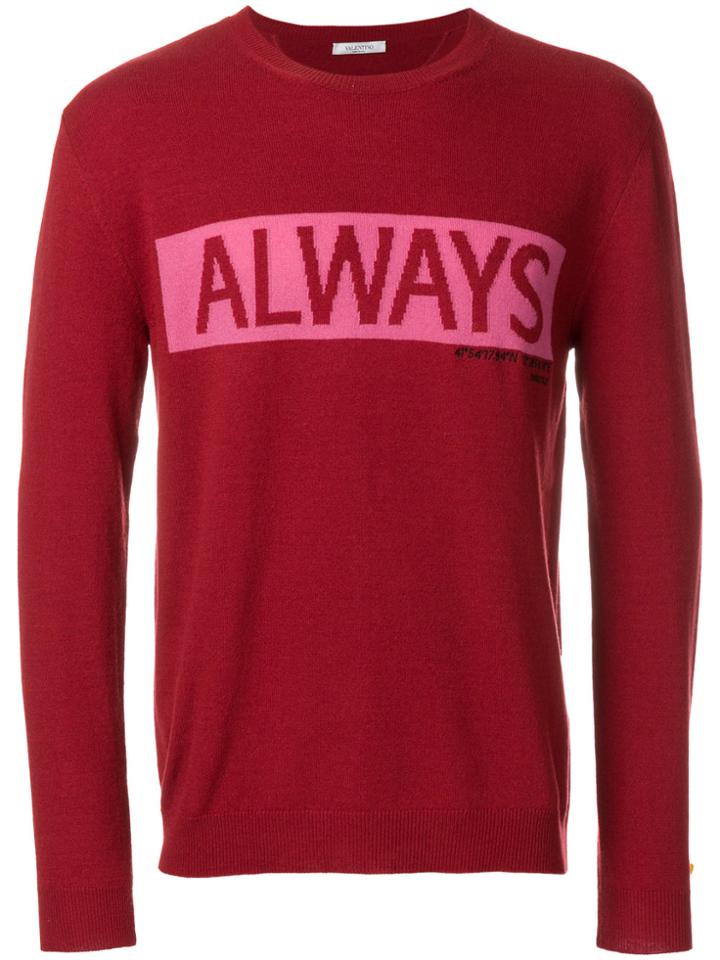 Valentino Always Jumper - Red