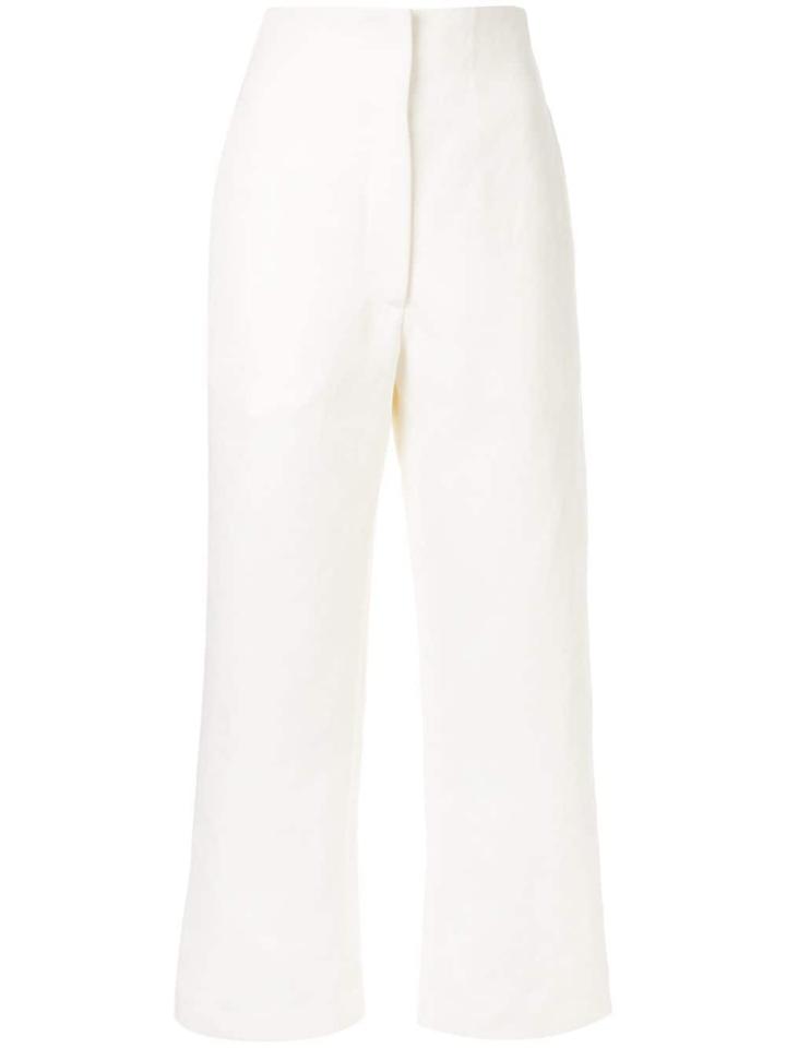 Racil Tailored Cropped Trousers - White