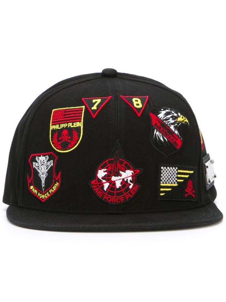 Philipp Plein Hey Mama Baseball Cap, Men's, Black, Cotton