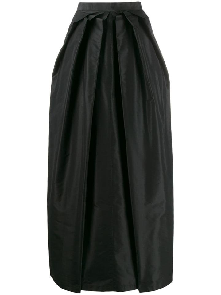 Moschino Pre-owned Draped Maxi Skirt - Black