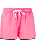 Sun 68 Contrast Trim Swim Shorts - Pink
