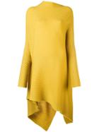Marques'almeida Asymmetric Ribbed Dress - Yellow & Orange