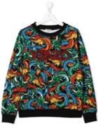 Kenzo Kids Teen Japanese Dragon Sweatshirt - Black