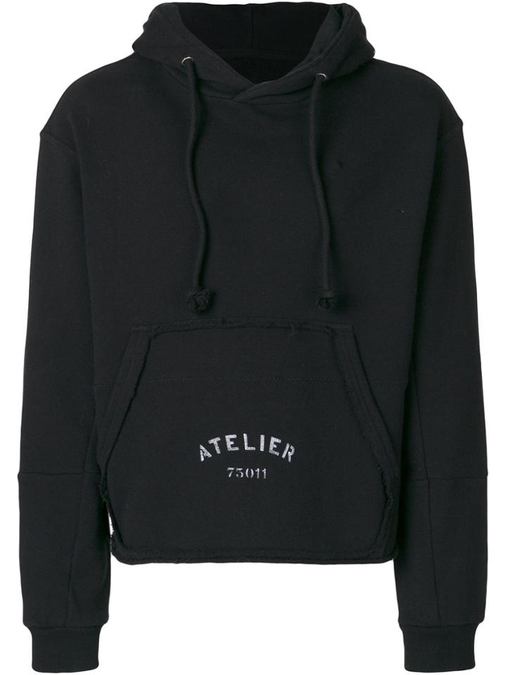 Maison Margiela Long Sleeved Hoodie - Black