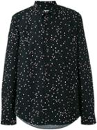 Ps By Paul Smith Allover Dots Print Shirt, Men's, Size: Small, Black, Cotton