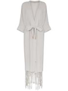 Caravana Kusam Fringed Robe - Blue