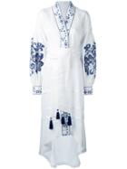 Yuliya Magdych - 'berry' Dress - Women - Linen/flax - M, White, Linen/flax