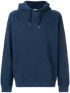 Pop Trading International Rear Logo Print Hoodie - Blue