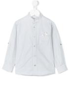 Cashmirino - Pocket Square Mandarin Shirt - Kids - Cotton - 6 Yrs, Grey