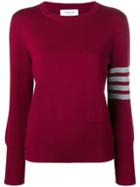 Thom Browne 4-bar Milano Pullover - Red