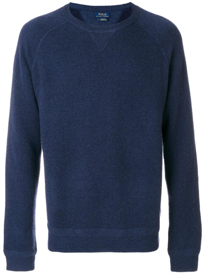 Polo Ralph Lauren Ribbed Trim Sweatshirt - Blue