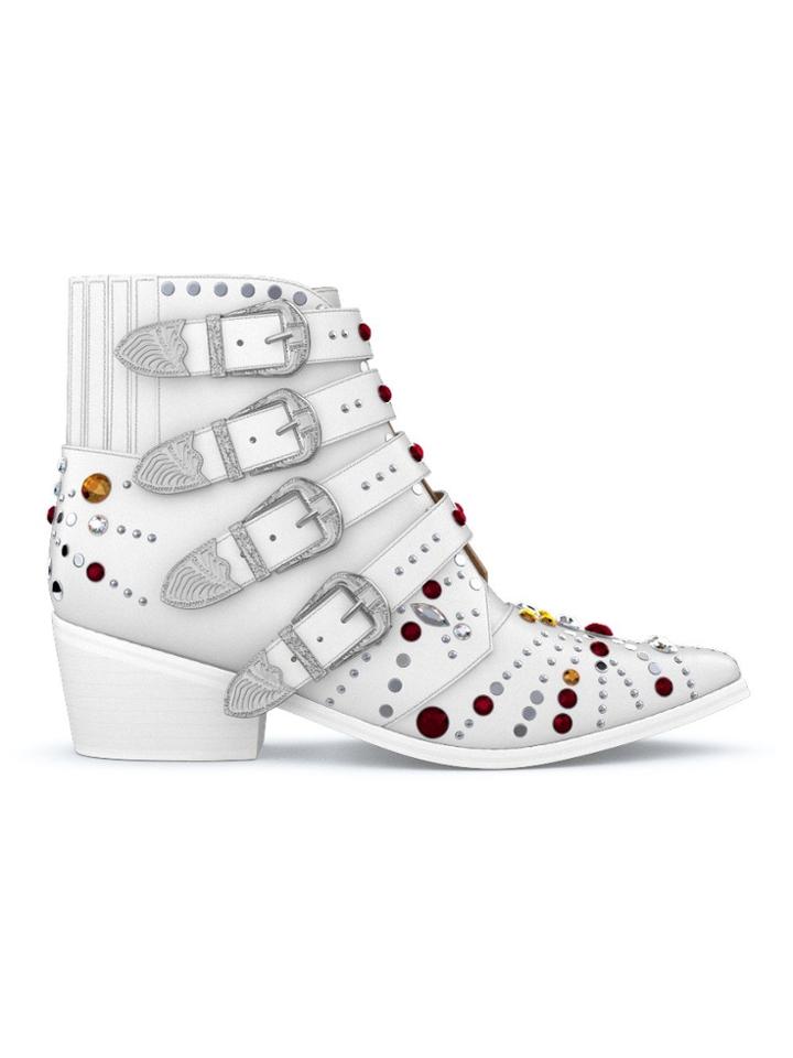 Toga Pulla Aj006 Elvis Boots - White