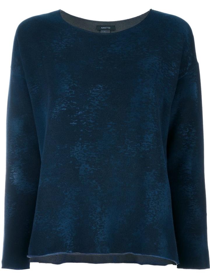 Avant Toi Blurry Pattern Sweatshirt