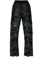 Ashish Sequined Tulle Trousers - Black