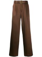 Sies Marjan Belted Straight-leg Trousers - Brown
