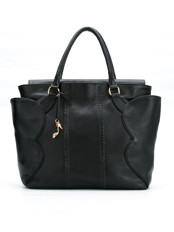 Sarah Chofakian Leather Tote Bag, Women's, Black