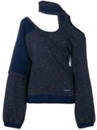 Ambush Cut-out Oversized Jumper - Blue