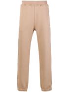 Msgm Contrast Logo Track Pants - Nude & Neutrals