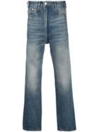 Martine Rose High-waisted Straight-leg Jeans - Blue