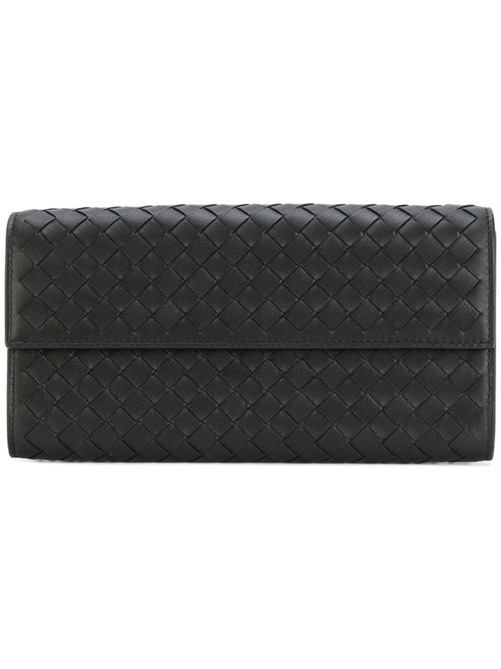 Bottega Veneta Rectangular Wallet - Black