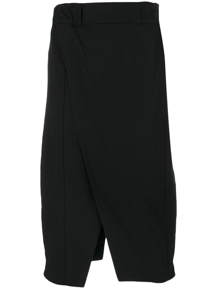 Devoa Mid-length Culottes - Black