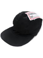 Liam Hodges - Patch Detail Cap - Men - Cotton - One Size, Black, Cotton
