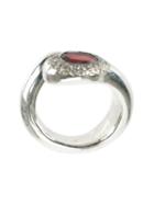 Rosa Maria Garnet Ring, Women's, Size: 56, Metallic, Silver/garnet/grey Diamond
