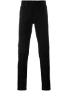 Off-white Brushed Slim-fit Jeans, Men's, Size: 33, Black, Cotton/spandex/elastane
