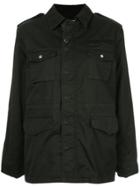 Tu Es Mon Trésor M65 Fur Trim Field Jacket - Black