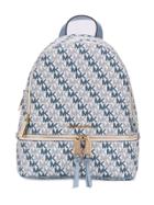 Michael Michael Kors Rhea Logo Print Backpack - Blue