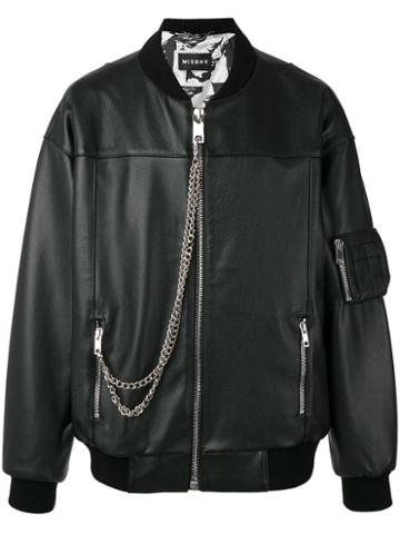 Misbhv - Desire Bomber Jacket - Men - Leather/viscose - Xs/s, Black, Leather/viscose