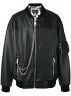 Misbhv - Desire Bomber Jacket - Men - Leather/viscose - Xs/s, Black, Leather/viscose