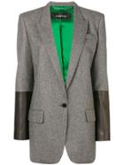 Barbara Bui Contrast Sleeve Blazer - Grey