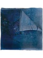 Alberta Ferretti Printed Scarf, Women's, Blue, Silk