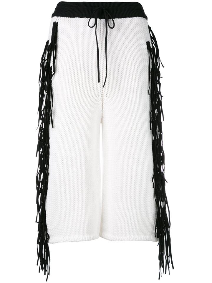 Joseph Fringe Trim Culottes - White