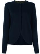 Ps By Paul Smith Scalloped Hem Cardigan, Women's, Size: Xl, Blue, Wool
