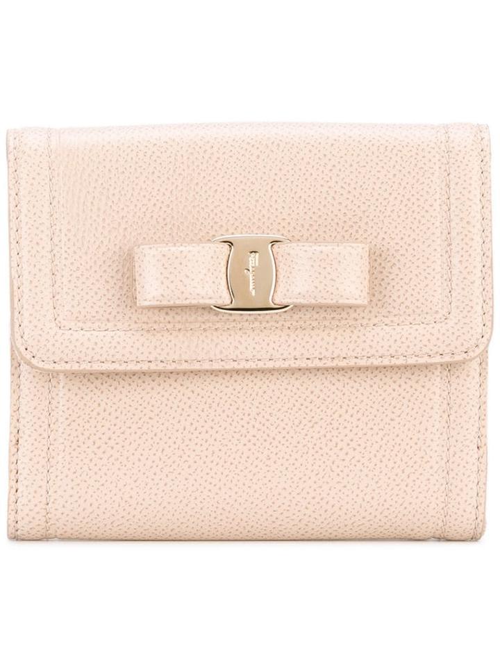 Salvatore Ferragamo Gancio French Continental Wallet - Neutrals