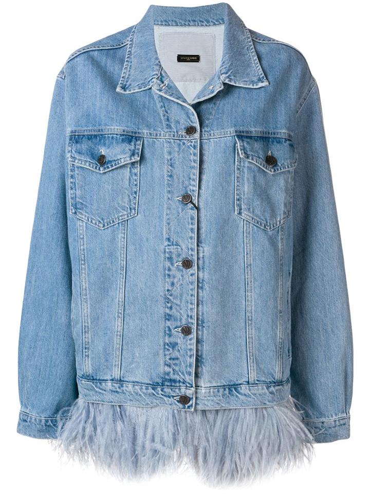 Simonetta Ravizza Oversized Denim Jacket - Blue