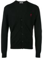 Embroidered Logo Cardigan - Men - Wool - Xs, Black, Wool, Ami Alexandre Mattiussi